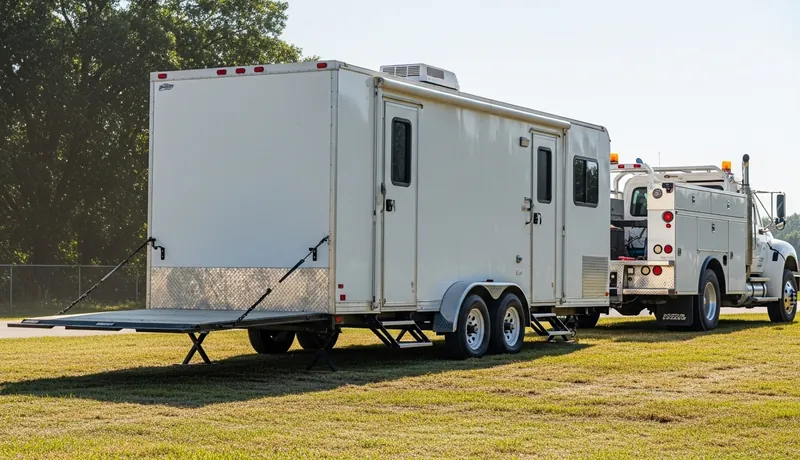 Restroom Trailer Setup and Removal Tustin